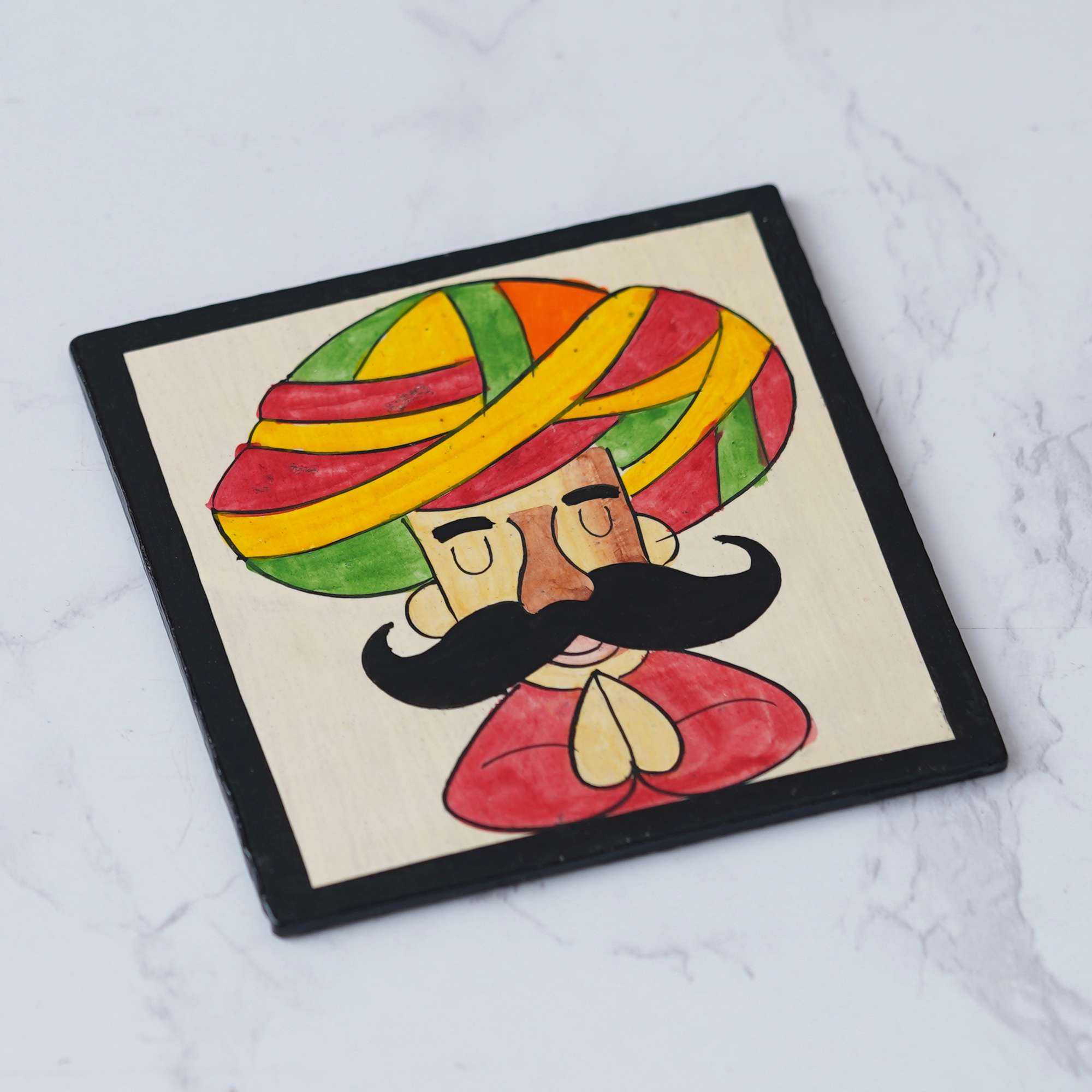 Handcrafted Rajasthani Wooden tea coasters: Exquisite Table Decor From INDIA - Image 2